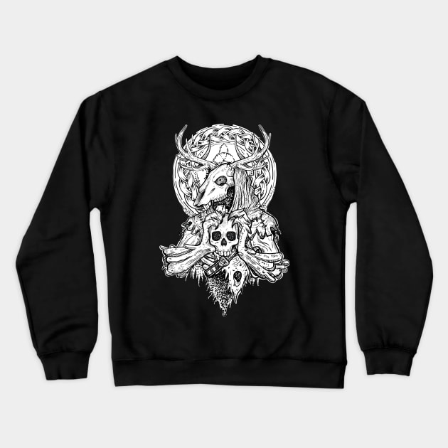 Forest demon from slavic mythology witcher Crewneck Sweatshirt by BlackForge